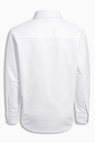 White Long Sleeve Oxford Shirt (3-16yrs)